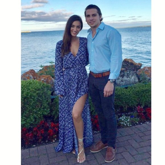 Lulu’s Mandala Daydream Blue Print Maxi Dress sz M - Picture 5 of 15